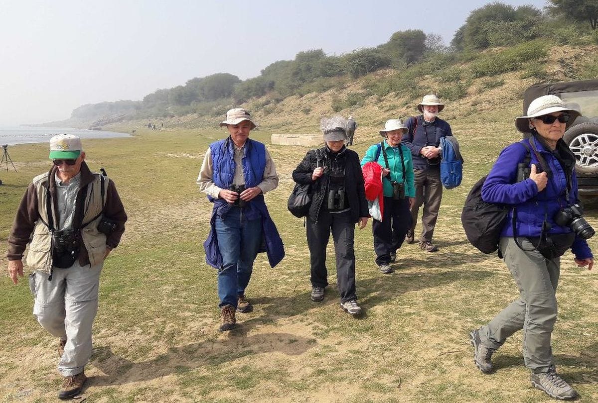 Foreign tourists likes chambal area in agra