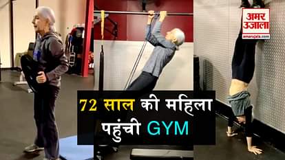 72 year old woman in gym viral video
