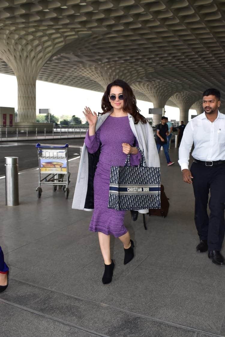 kangana ranaut spotted with costly tote bags