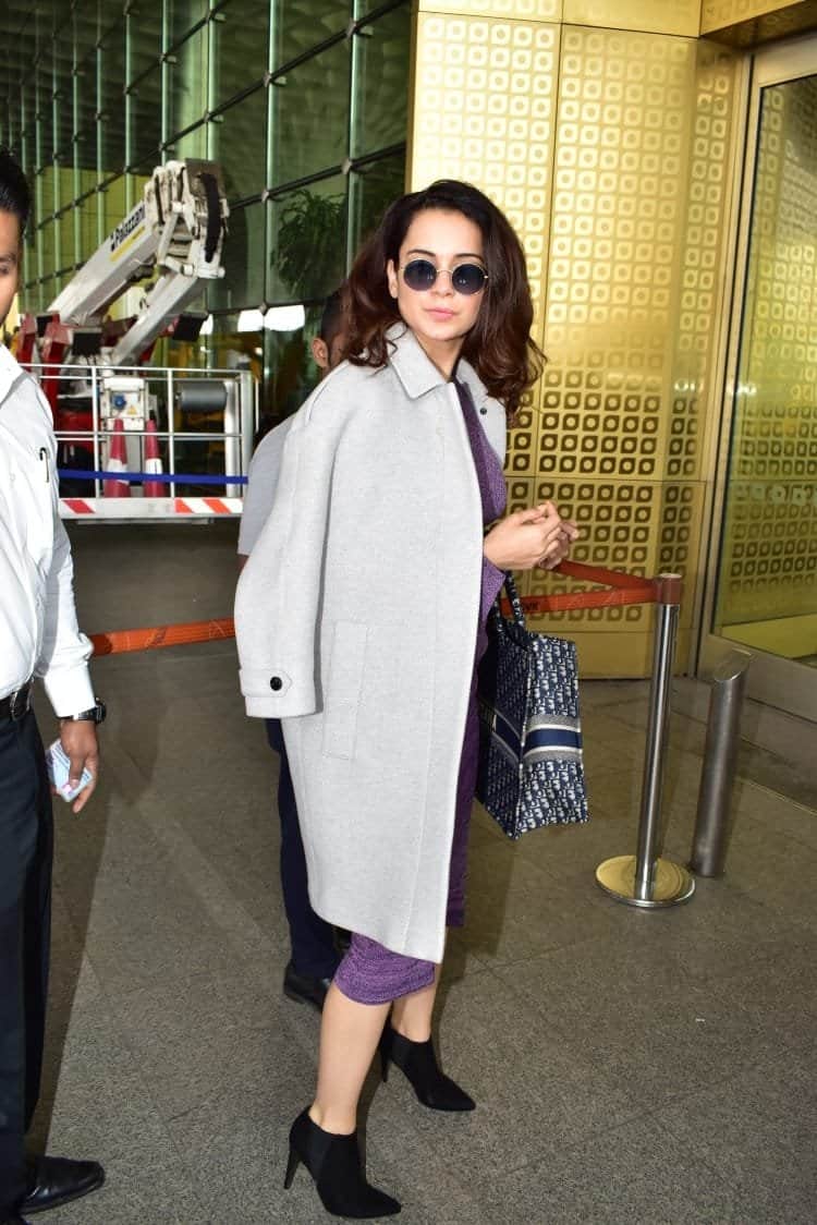 kangana ranaut spotted with costly tote bags