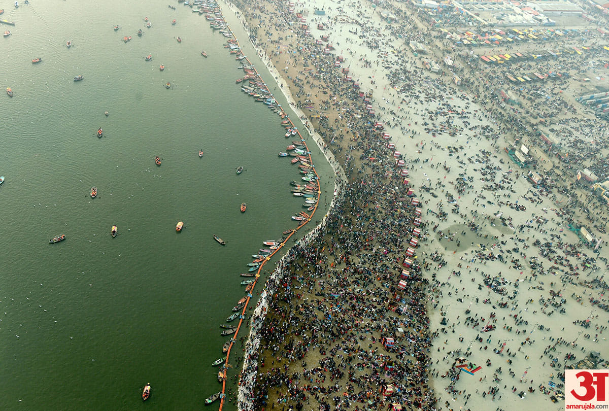 Kumbh mela 2019 mauni amavasya snan latest photos and images in prayagraj