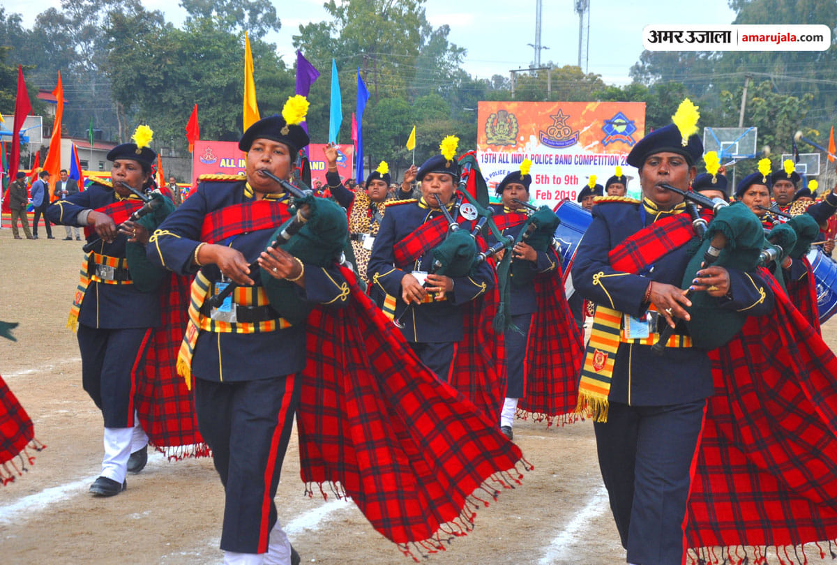 19th all india police band competition 2018 organised in jammu