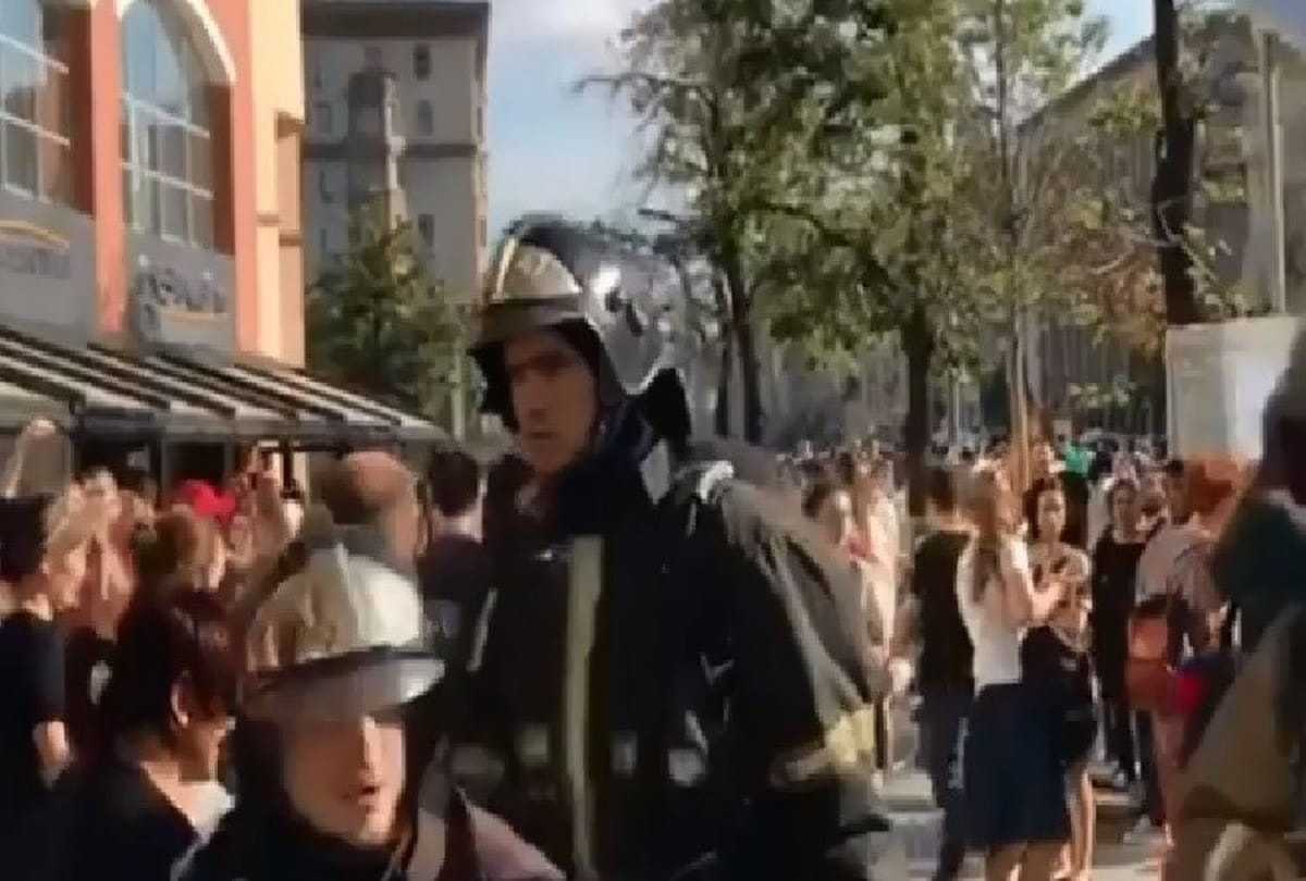 Hundreds of buildings have been evacuated after warnings of fake bombs in the Moscow