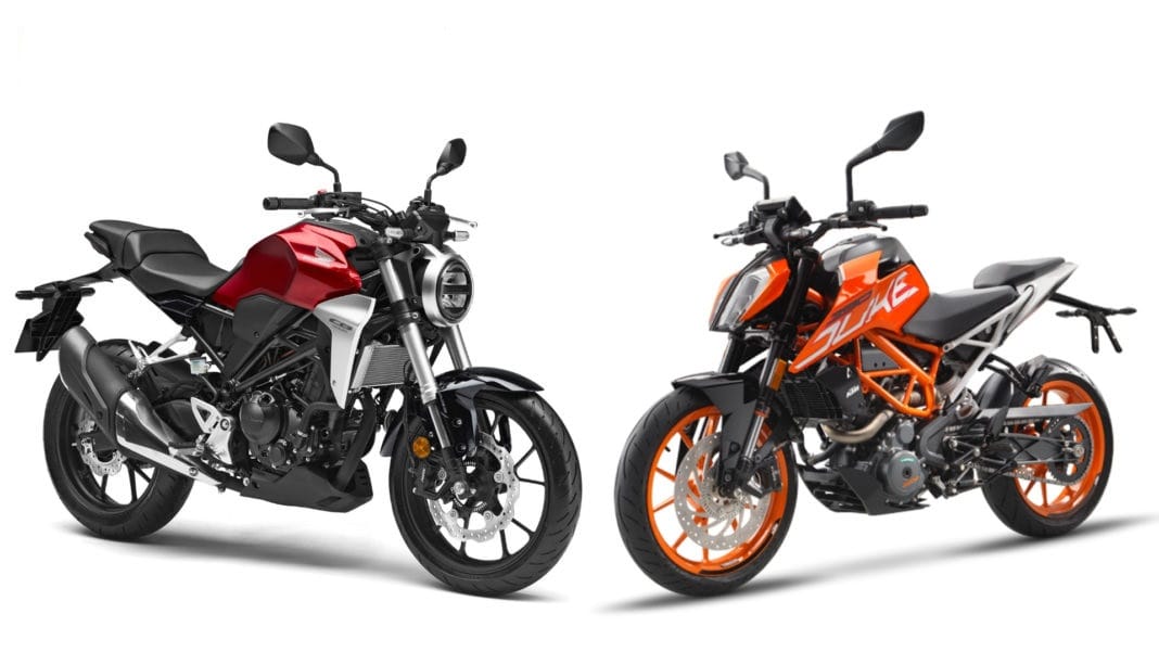 Honda CB300R vs KTM 390 Duke, best comparison of both bikes