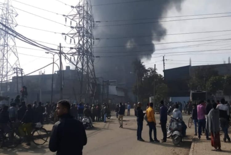 fire broke out at a factory in ludhiana of Punjab