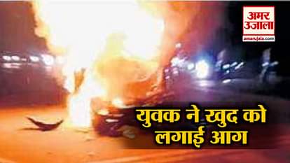 a man burn himself in delhi and top 5 news