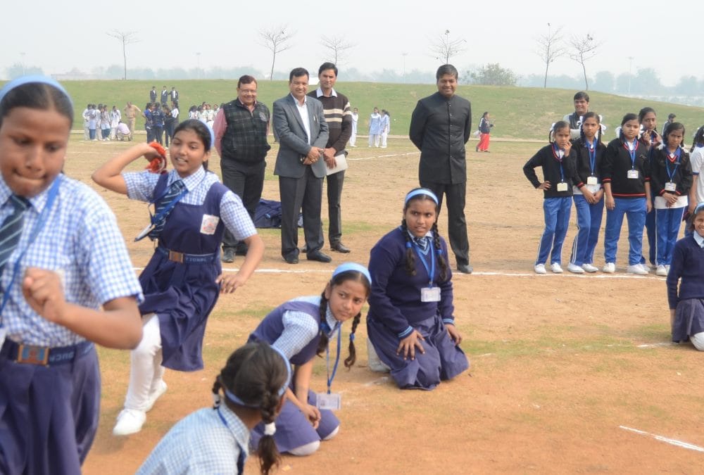 children enjoyed games in aprajita 100 million smiles program