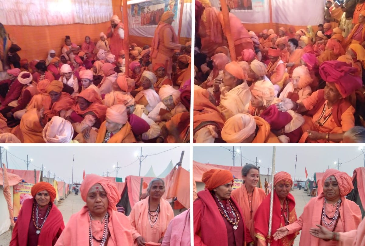 Kumbh Mela 2019:Glamour Of Saffron, many foreigners take possession of Sanyasi