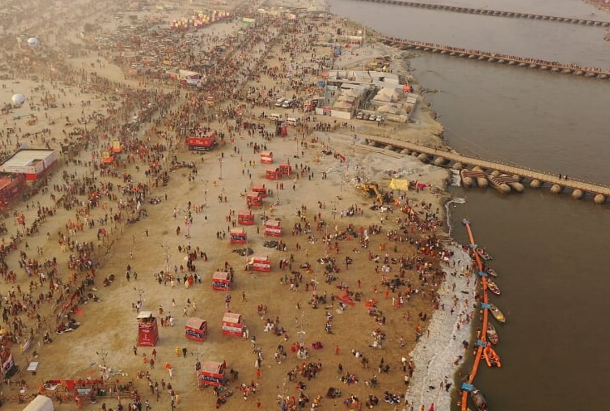 Kumbh 2019: Latest photo of mauni amavasya snan in kumbh mela prayagraj