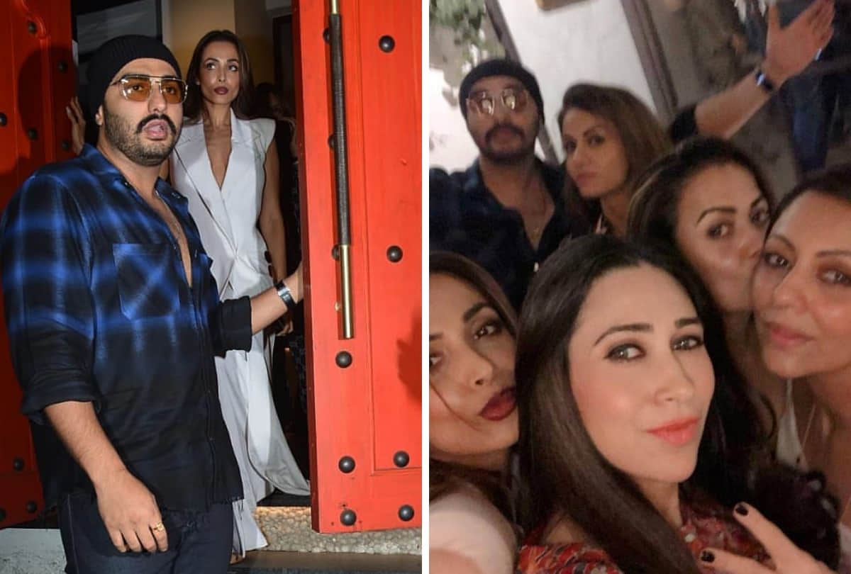 malaika arora and arjun kapoor spotted at gauri khan night party