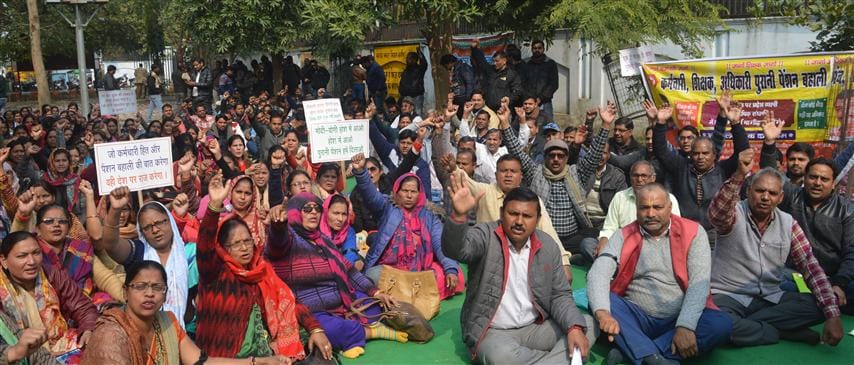 Teacher's staff filled for old pension