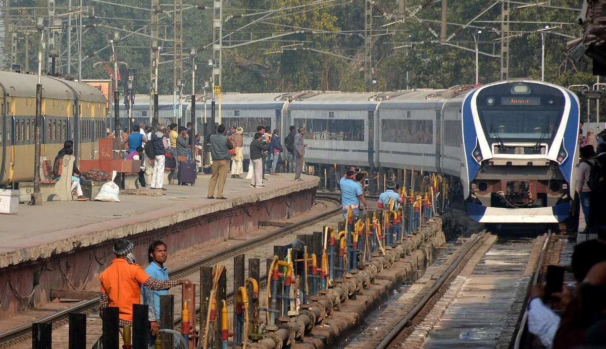 Engineless High Speed Indian Train 18 ready to run from delhi to katra, vaishno devi
