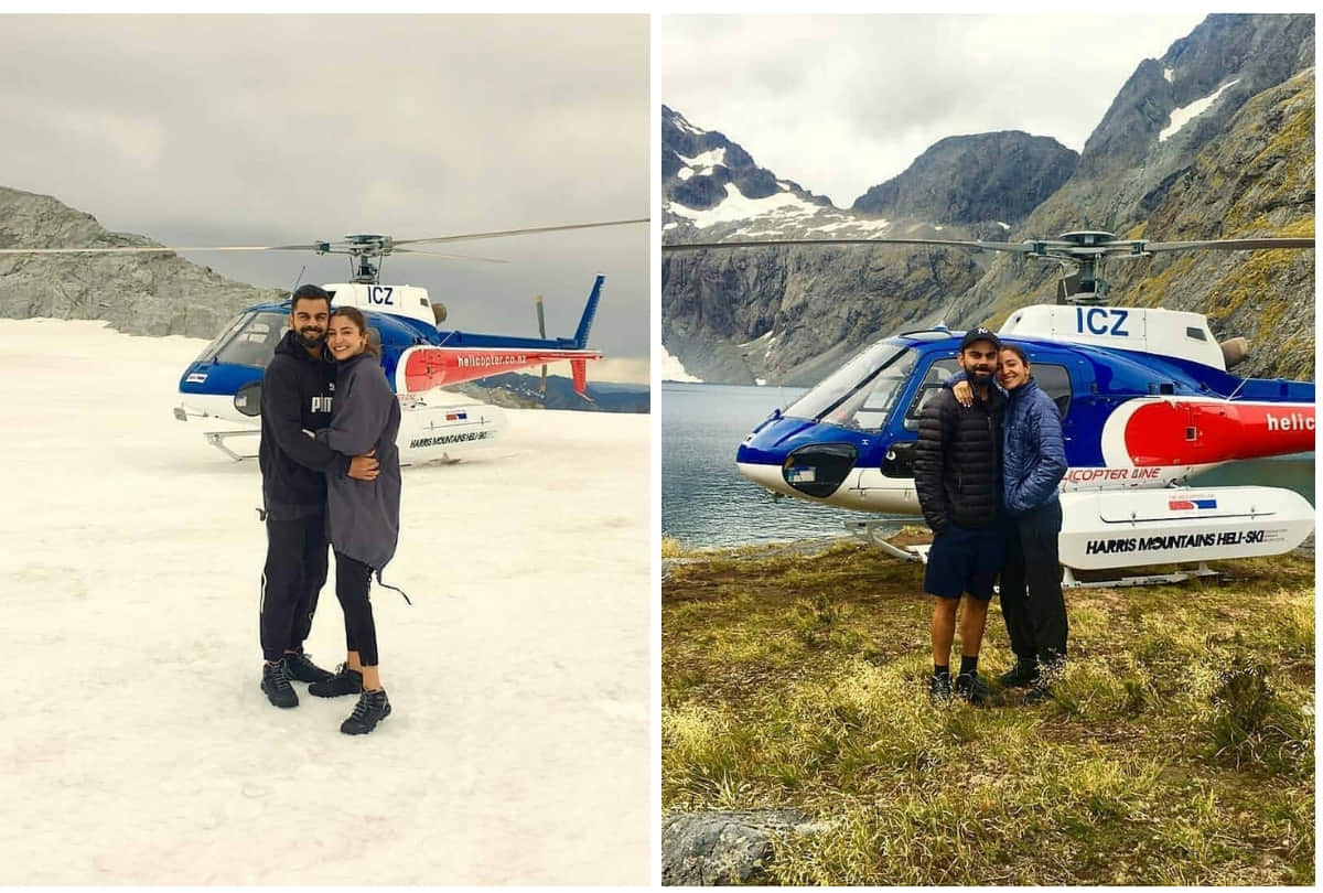 virat kohli and anushka sharma enjoying their holiday