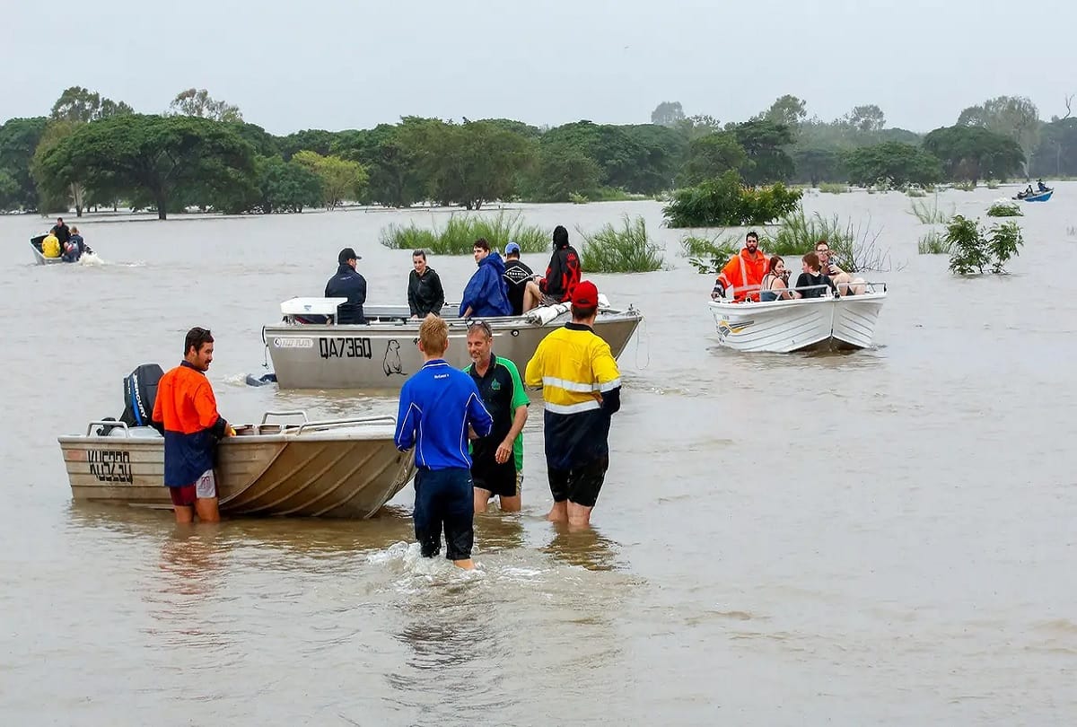 australia australia in the century devastating flood crocodiles walking on streets
