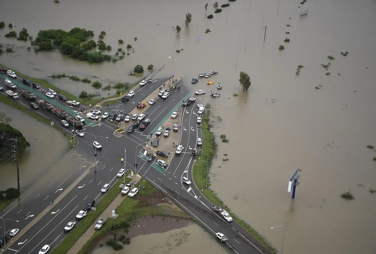 50 years of severe floods due to heavy rains in Australia
