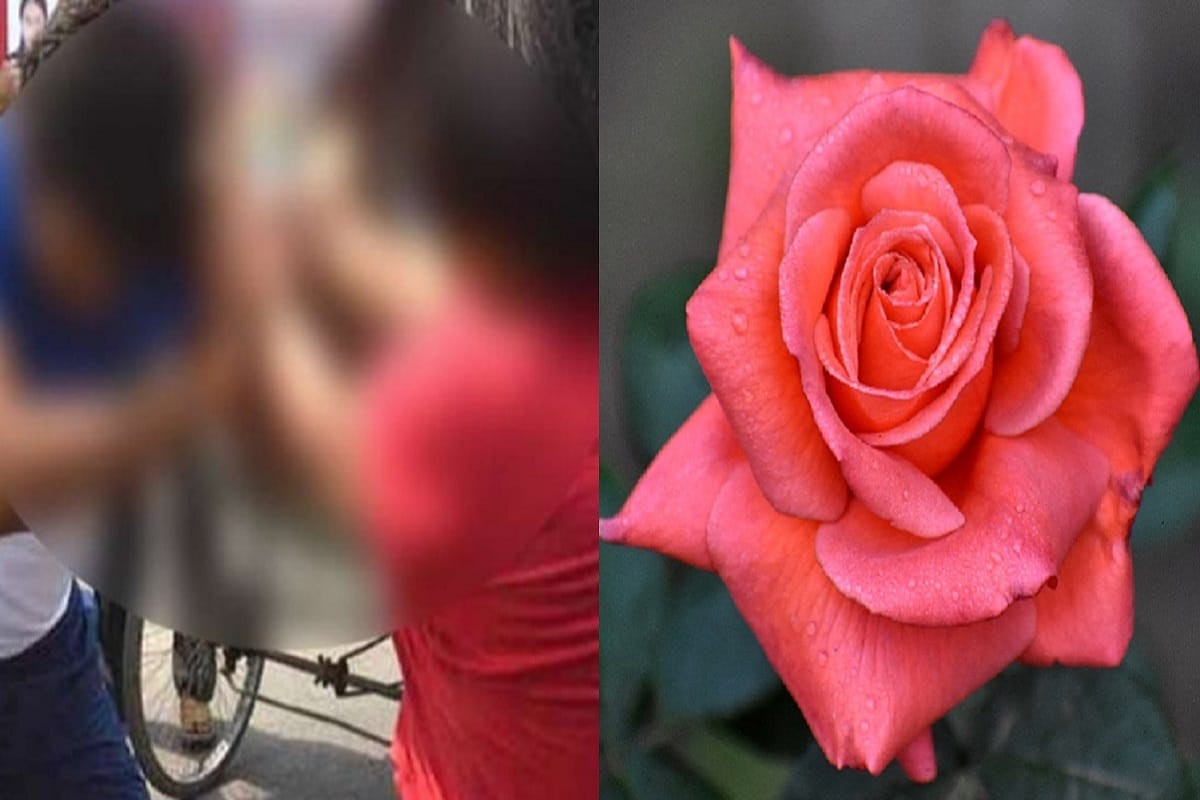Baghpat: beating of a accused on Rose day in West UP