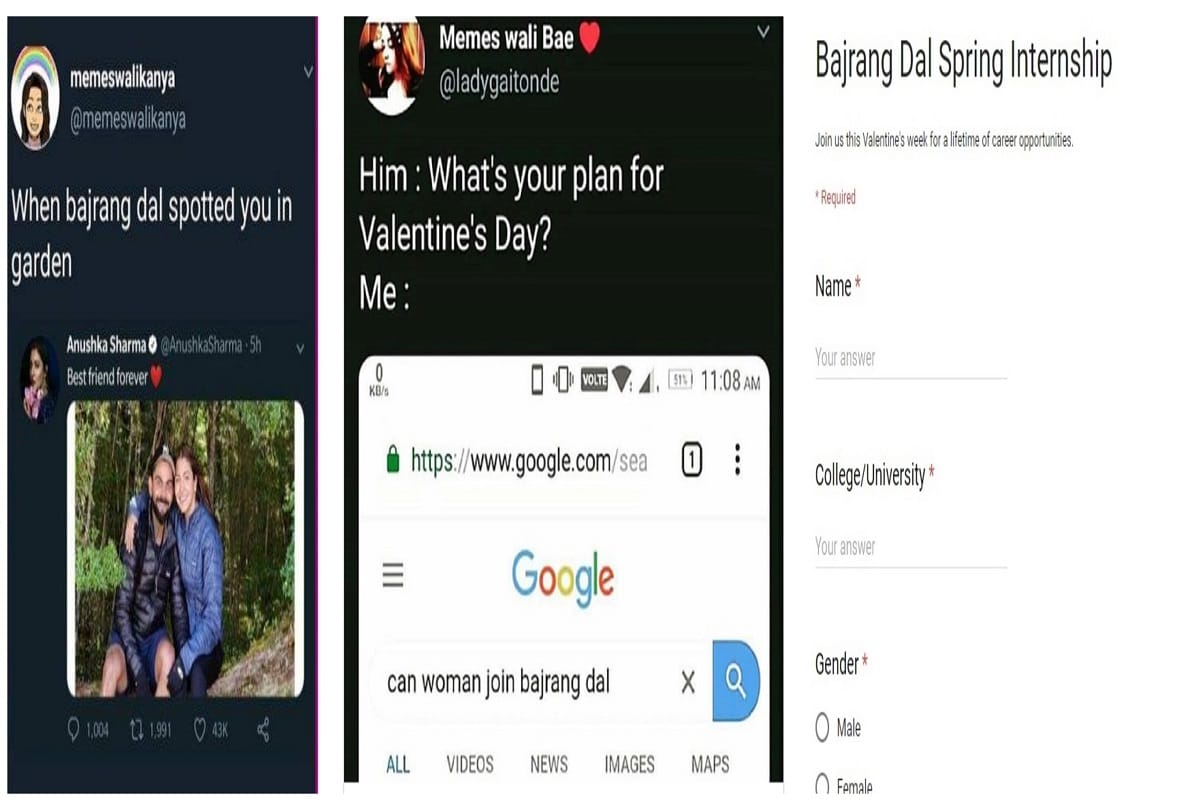 anti valentines day 2019 funniest bajrang dal memes and jokes for single aashiqs viral on twitter