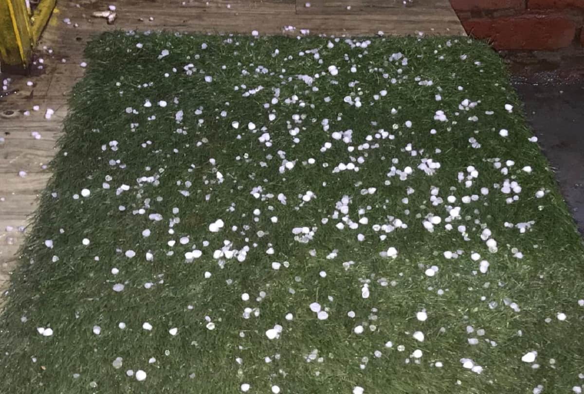 rain and hailstone lashes in parts of delhi ncr feels like snowfall all update