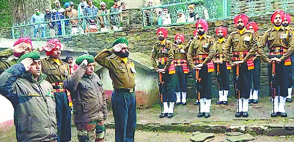 Sushil's funeral with military honors in Jageshwar