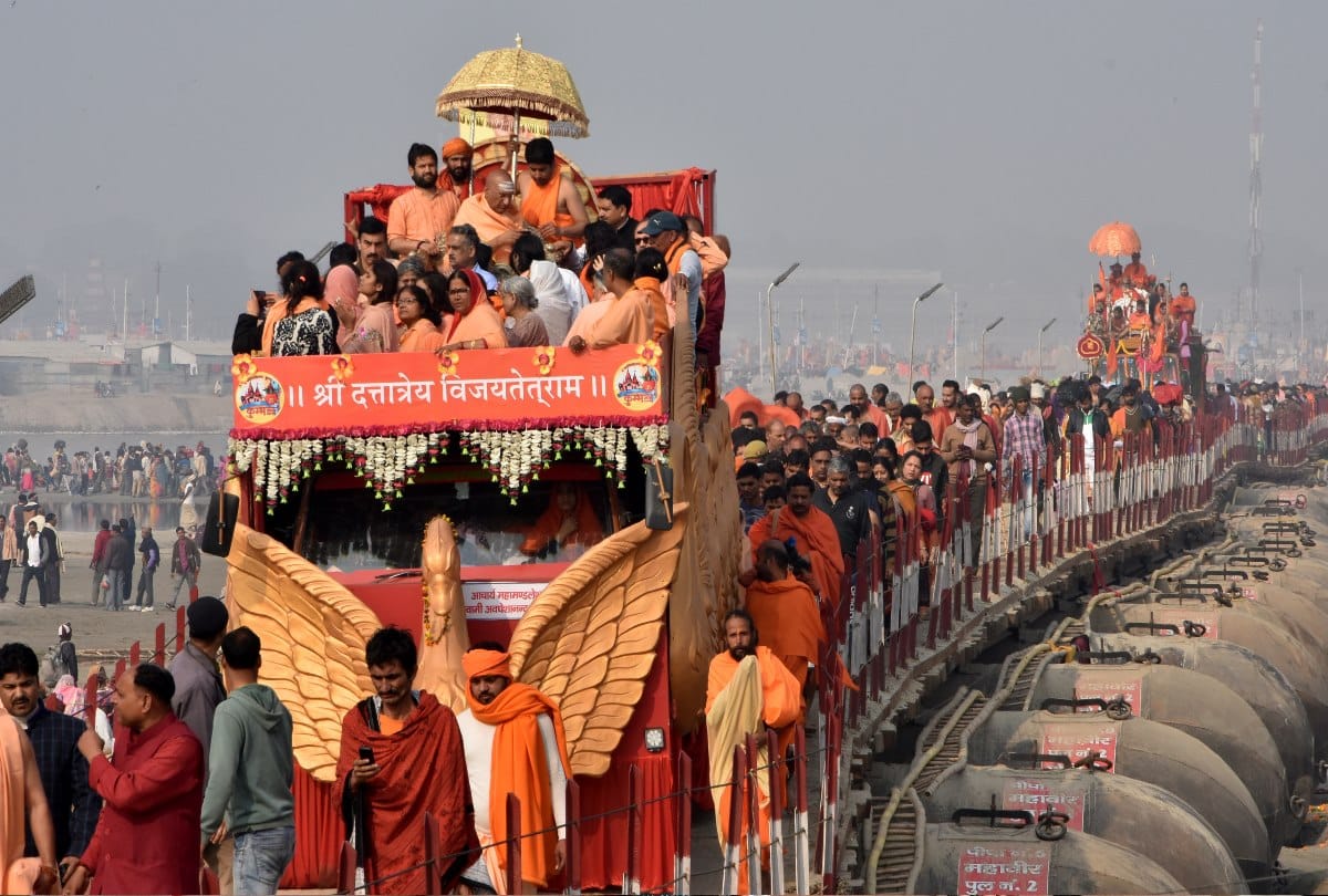 All Akhara Started off from the Kumbh mela 2019