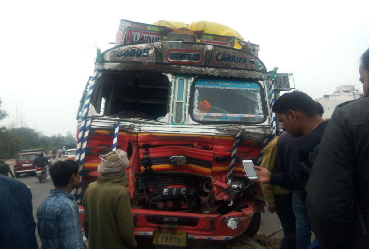 student killed in truck roadways bus collision in agra