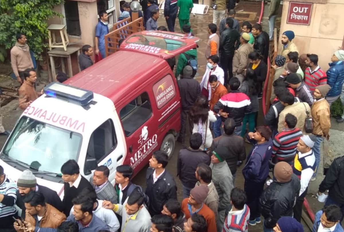 fire breaks out in metro heart hospital noida see rescue operation in photos