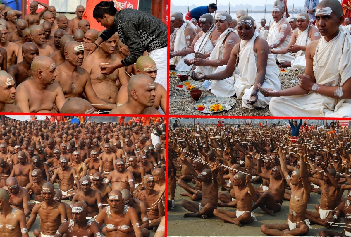 One thousand People Made Naga Sadhu Including 100 Sadhvi in Kumbh Mela Prayagraj