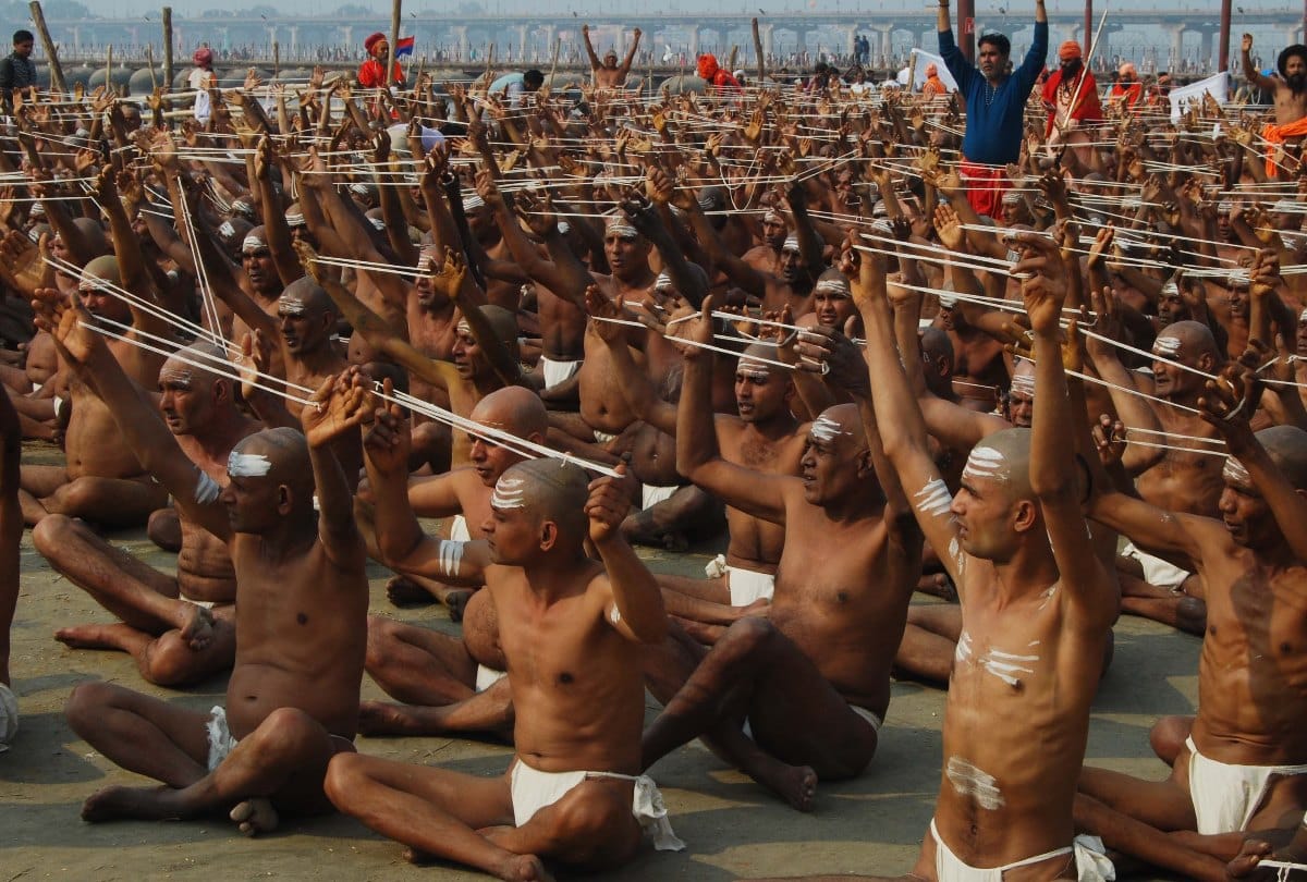 kumbh 2019: listening to pes mantra completed sanyas process
