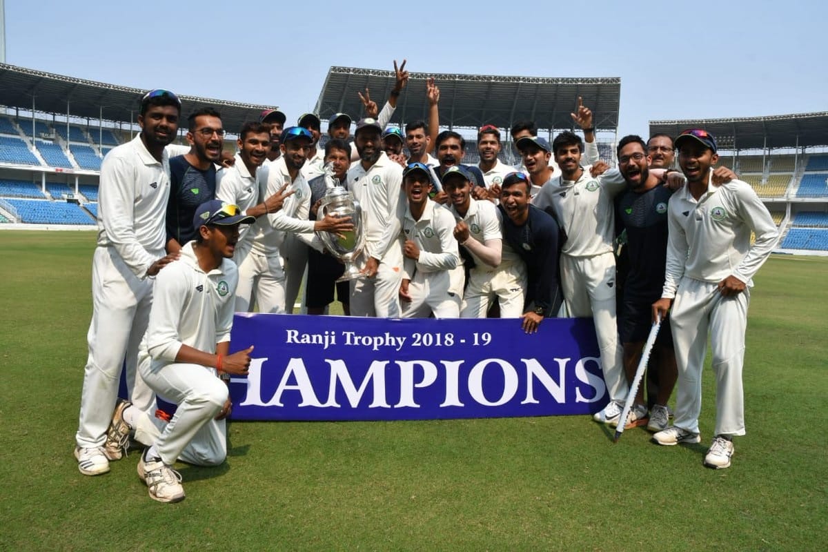 ranji trophy 2018-19 vidarbha beat saurashtra by 78 runs in final match