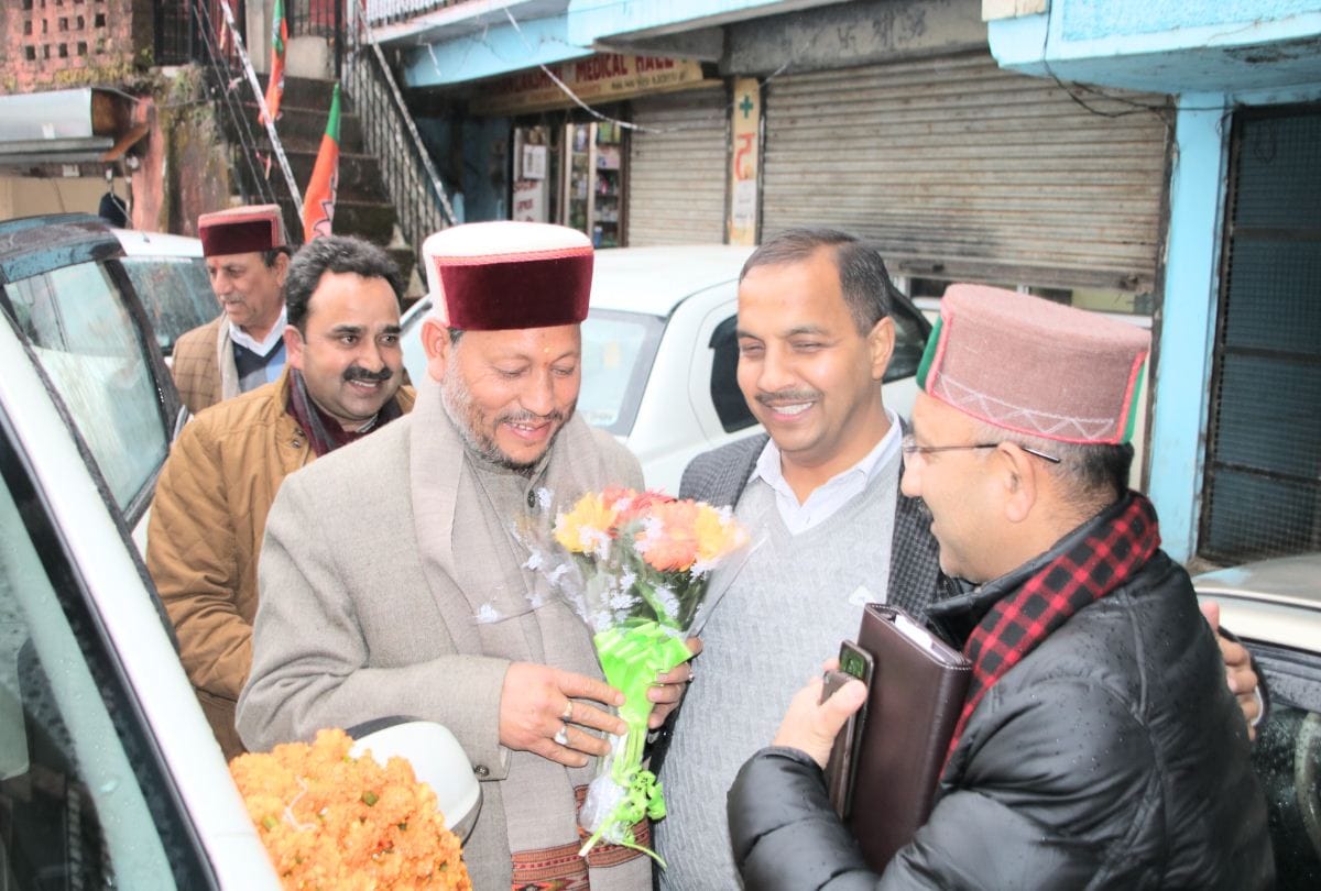 bjp himachal lok sabha election incharge tirath singh rawat statement in paunta sirmour