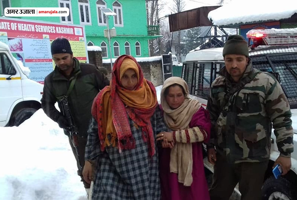 Avalanche occurred on police post in Jawahar Tunnel Kulgam, heavy snowfall in jammu kashmir