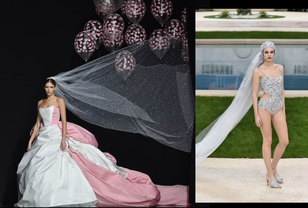 Paris Capture Week wedding decorated balloons with gown