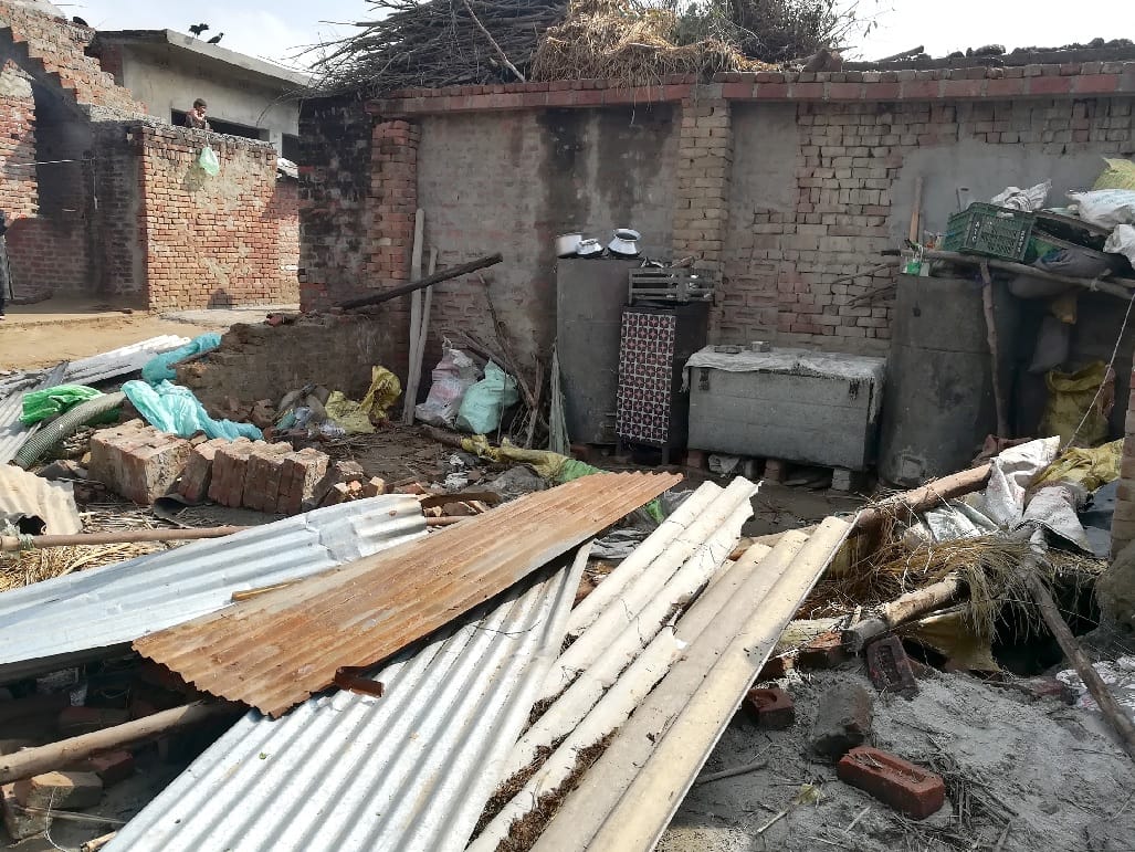 Heavy loss in several villages of the district
