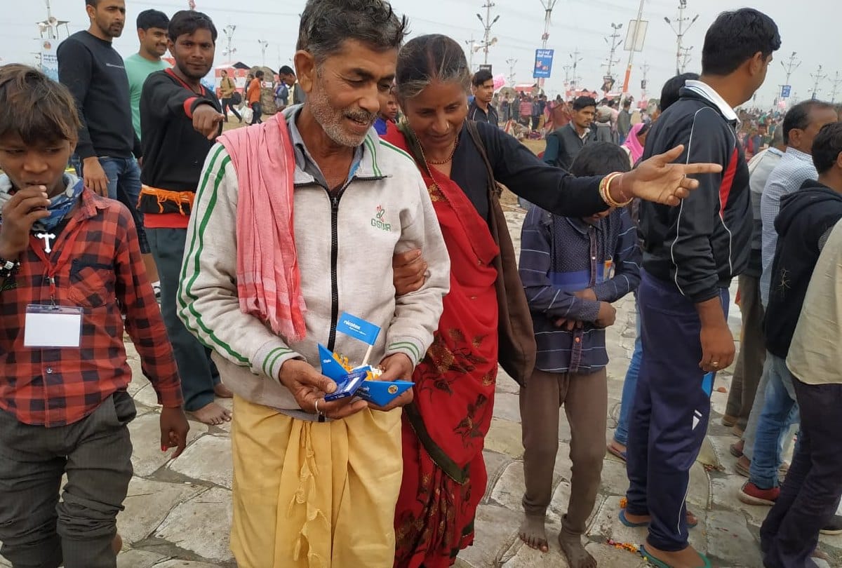 Amar Ujala And Sipala Nikotex Special Activity In Kumbh Mela Leave Tobacco And Live Long