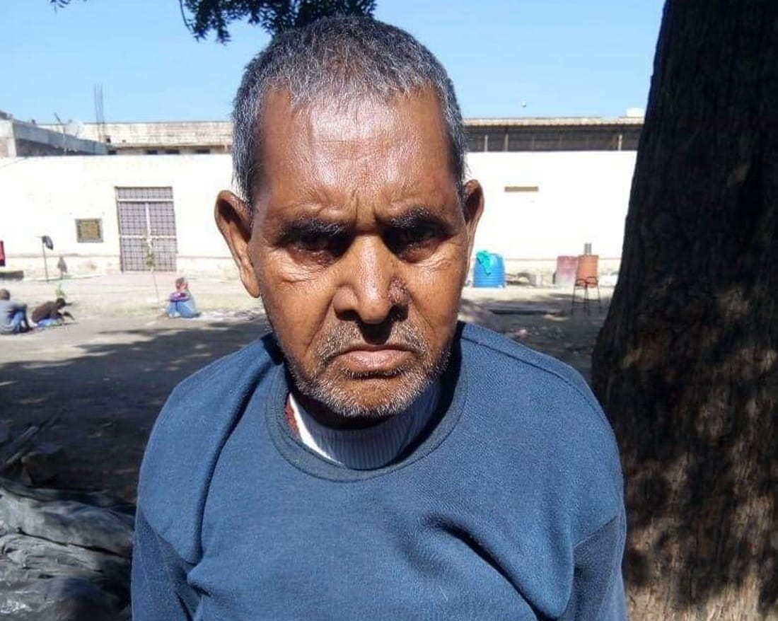 After 42 years a man return to his home bhadohi