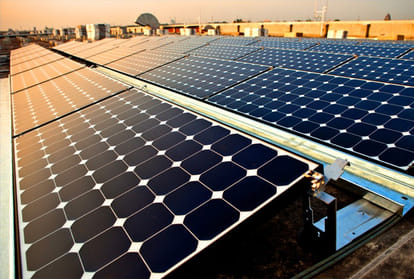 Solar power plants save electricity and money