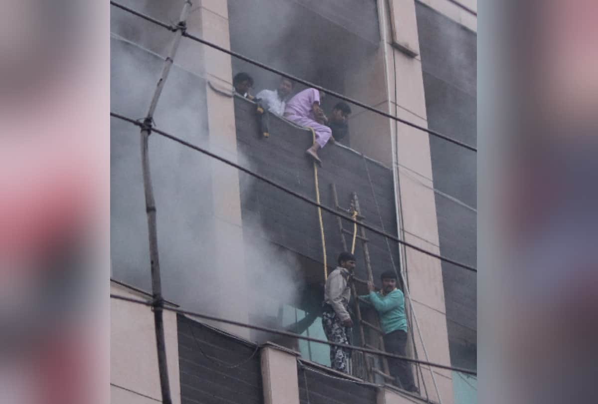 fire in metro heart hospital its license was renewed in 2017 glass was broken by fire cylinder