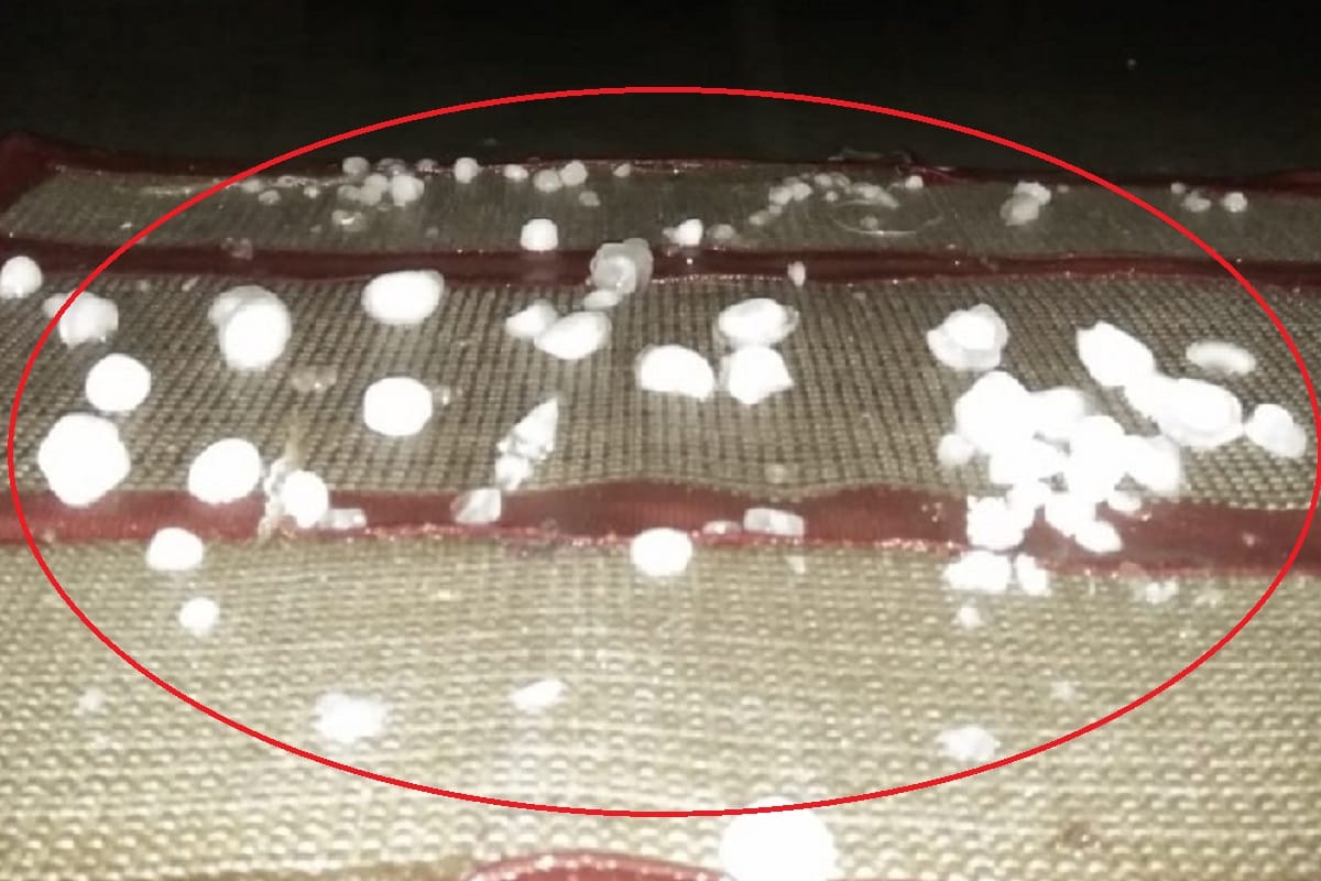 Meerut, fast rain and hailstones of many hours in West UP
