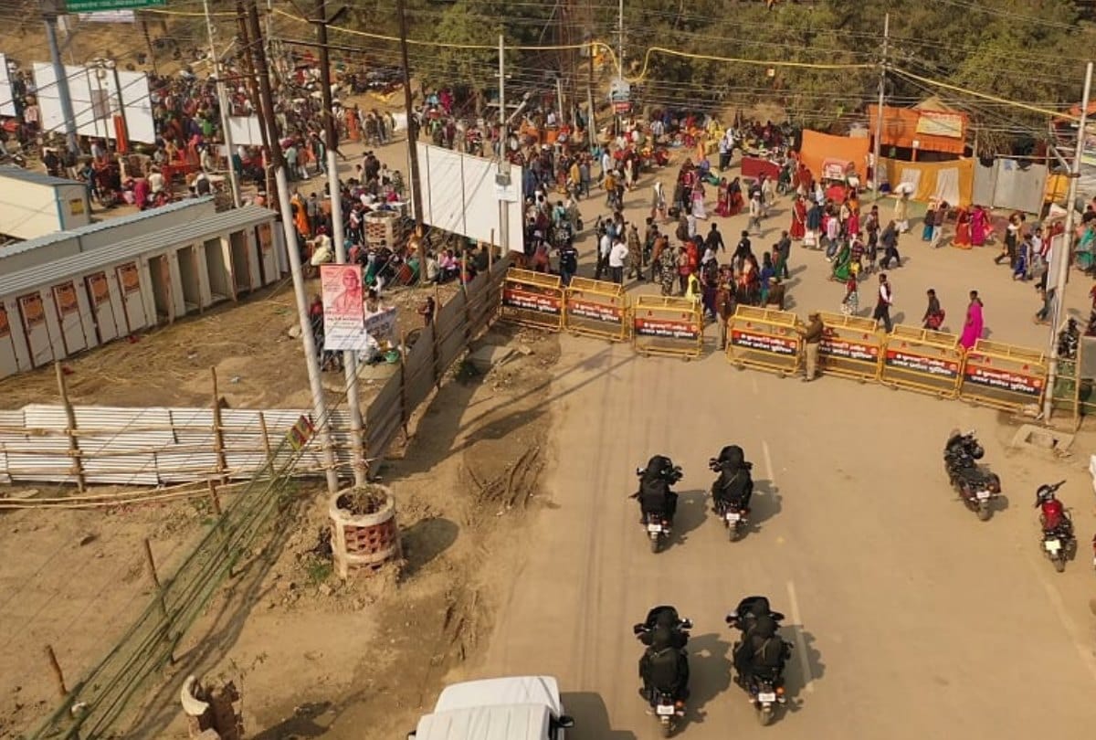 Tight Security on Vasant Panchami in comparison Mauni Amavasya