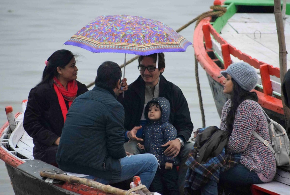 Rain in february cold and temprature goes down in varanasi
