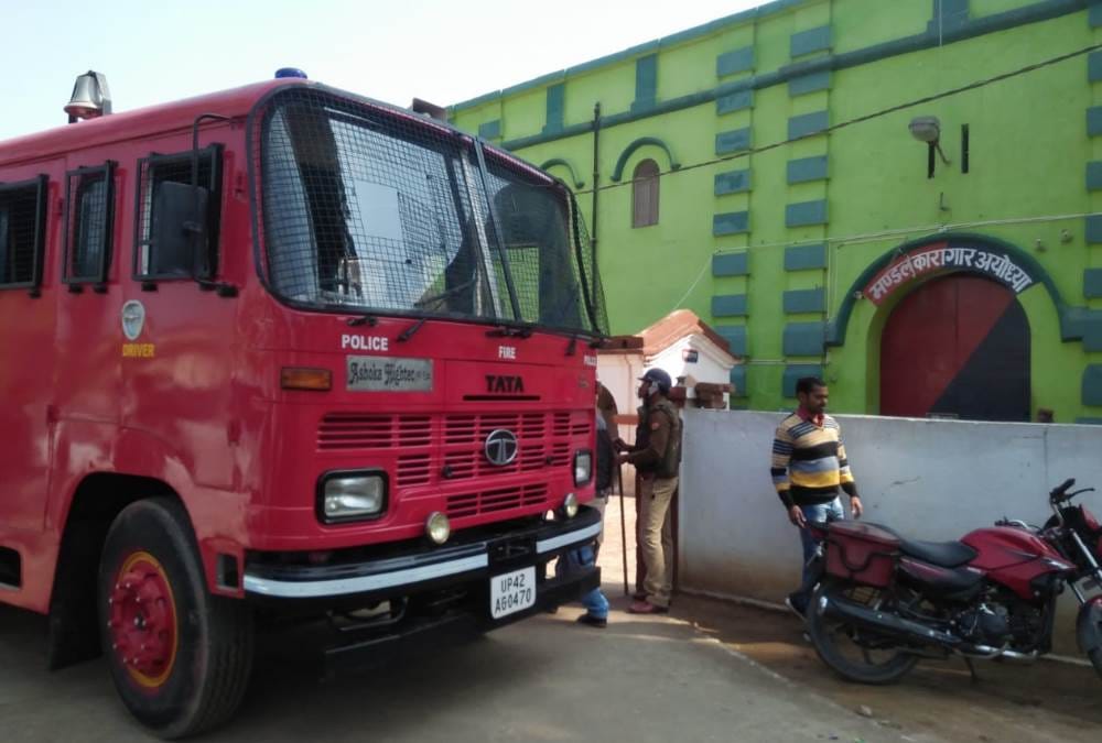 after fight among prisoners force surrounded jail photos