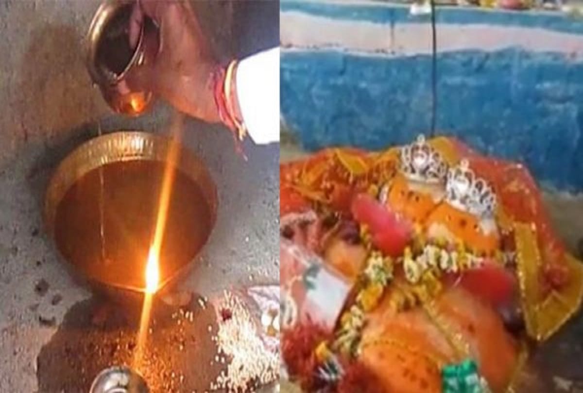 A temple where lamp burns with water in madhya pradesh