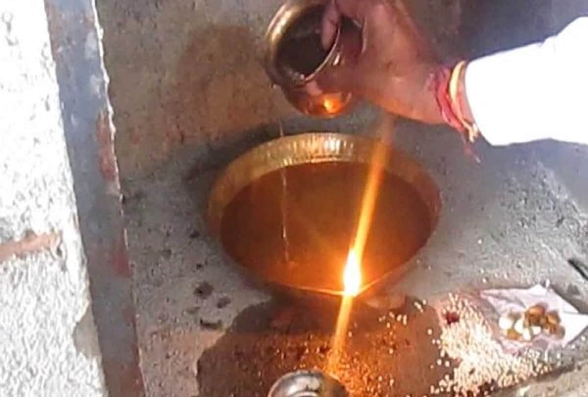 A temple where lamp burns with water in madhya pradesh