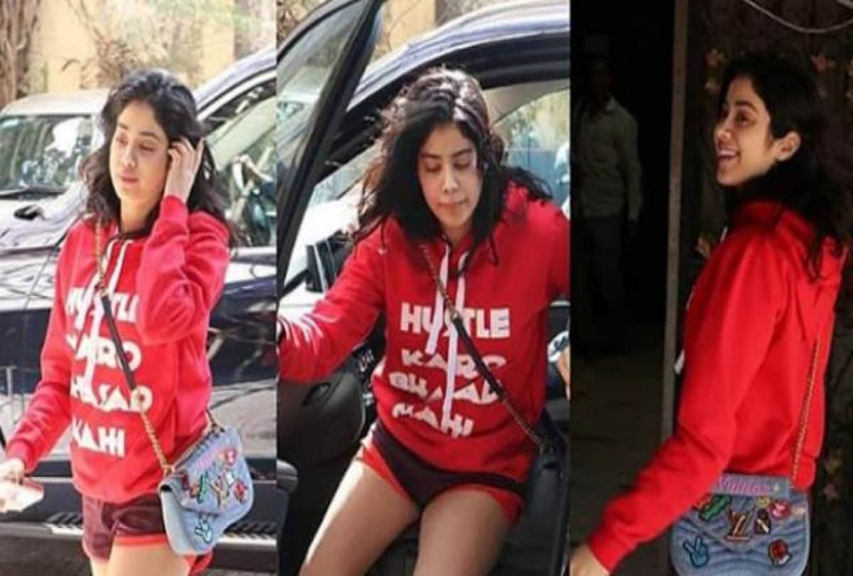 Janhvi Kapoor and Ishaan Khatter twinning in red