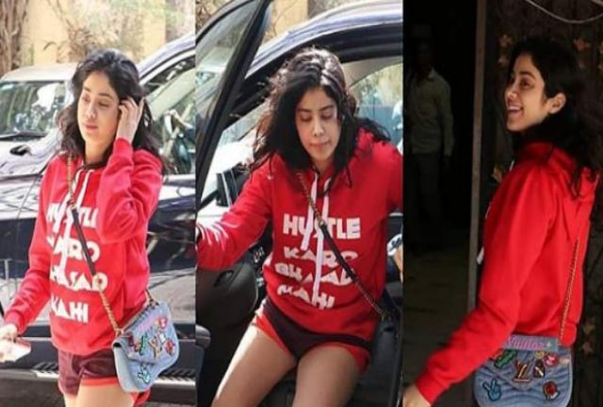 Janhvi Kapoor and Ishaan Khatter twinning in red