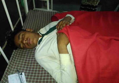 school bus accident in jalaun