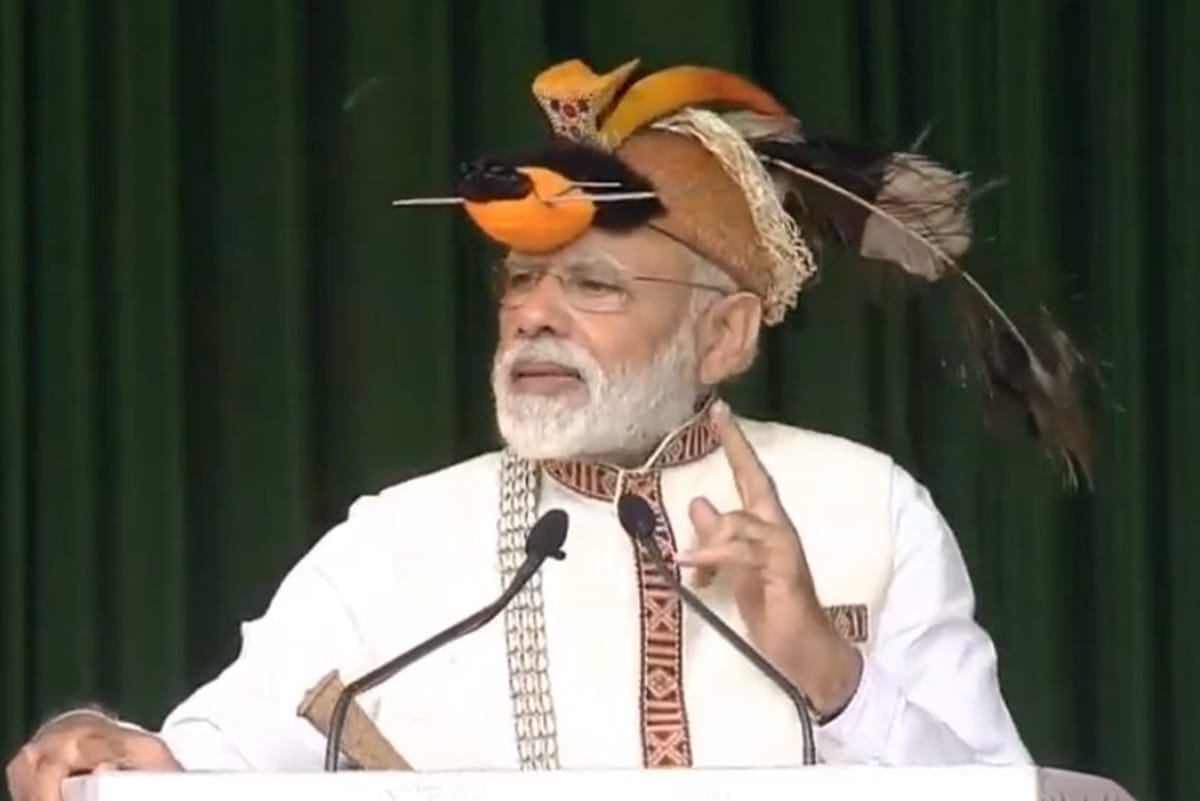 PM Narendra Modi lays foundation stone and inaugurates development projects at Itanagar
