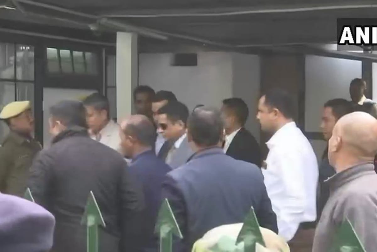 Kolkata Police Commissioner Rajeev Kumar arrives at the CBI office in Shillong
