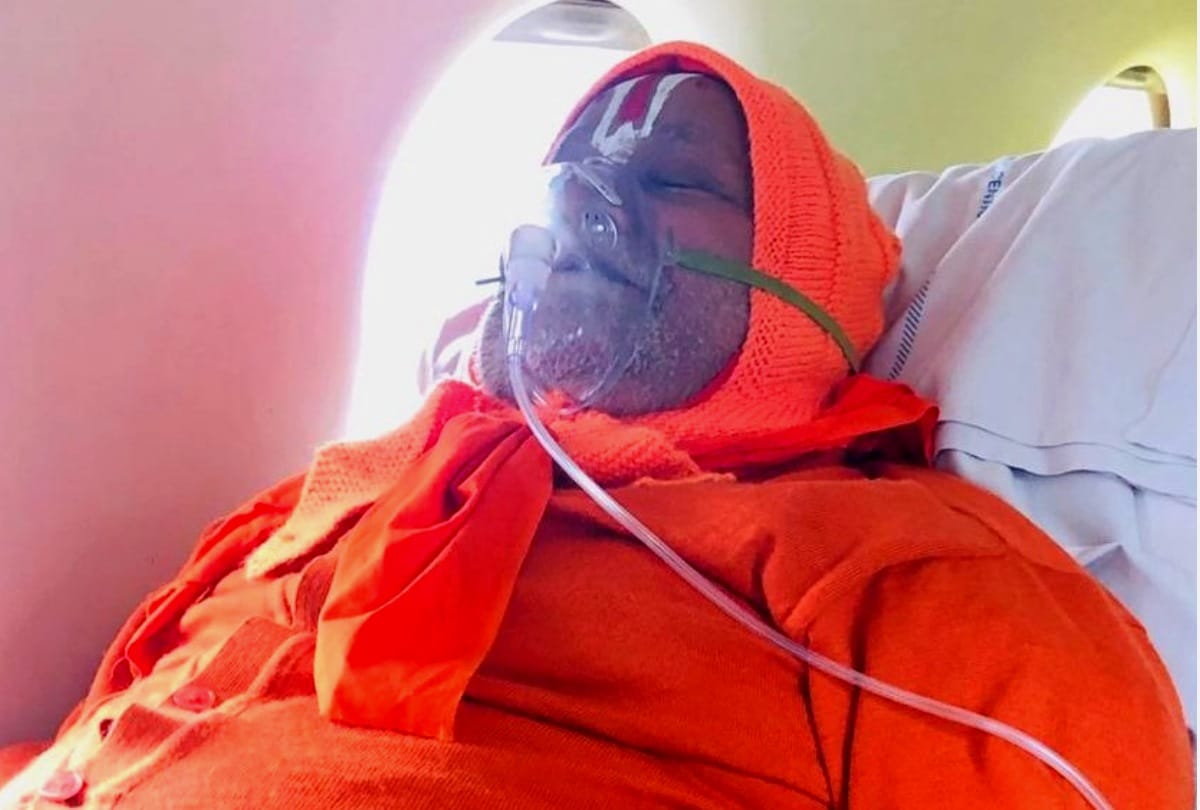 kumbh 2019: rambhdracharya suffering from Pneumonia admitted in aiims
