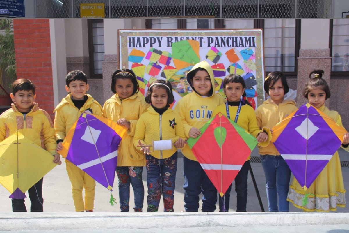 Happy Basant Panchmi: blue, yellow, pink kites in the sky see in pics